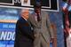 NEW YORK, NY - JUNE 27: Victor Oladipo (R) of Indiana poses for a photo with NBA Commissioner David Stern after Oladipo was drafted #2 overall in the first round by the Orlando Magic during the 2013 NBA Draft at Barclays Center on June 27, 2013 in in the