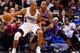 ORLANDO, FL - JANUARY 05: Arron Afflalo #4 of the Orlando Magic is gaurded by J.R. Smith #8 of the New York Knicks during the game at Amway Center on January 5, 2013 in Orlando, Florida. NOTE TO USER: User expressly acknowledges and agrees that, by dow