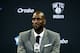 Jul 18, 2013; Brooklyn, NY, USA; Kevin Garnett during a press conference to introduce him as the newest member of the Brooklyn Nets at Barclays Center. Mandatory Credit: Debby Wong-USA TODAY Sports