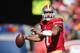SAN FRANCISCO, CA - SEPTEMBER 08: Quarterback Colin Kaepernick #7 of the San Francisco 49ers drops back to pass against the Green Bay Packers at Candlestick Park on September 8, 2013 in San Francisco, California. (Photo by Jeff Gross/Getty Images)