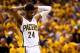 INDIANAPOLIS, IN - JUNE 01: Paul George #24 of the Indiana Pacers looks on against the Miami Heat in Game Six of the Eastern Conference Finals during the 2013 NBA Playoffs at Bankers Life Fieldhouse on June 1, 2013 in Indianapolis, Indiana. NOTE TO USER: