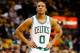 BOSTON, MA - JANUARY 2: Avery Bradley #0 of the Boston Celtics plays against the Memphis Grizzlies in his first game back since surgery during the game on January 2, 2013 at TD Garden in Boston, Massachusetts. NOTE TO USER: User expressly acknowledges an