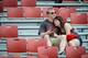 LINCOLN, NE - SEPTEMBER 14: Nebraska Cornhuskers fans look on after the game against the UCLA Bruins at Memorial Stadium on September 14, 2013 in Lincoln, Nebraska. (Photo by Eric Francis/Getty Images)