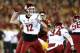 LOS ANGELES, CA - SEPTEMBER 07: Quarterback Connor Halliday #12 of the Washington State Cougars throws a pass against the USC Trojans at Los Angeles Coliseum on September 7, 2013 in Los Angeles, California. (Photo by Stephen Dunn/Getty Images)