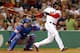 BOSTON, MA - JUNE 4: Jackie Bradley Jr. #44 of the Boston Red Sox grounds out but knocks in a run against the Texas Rangers in the 6th inning during a game at Fenway Park on June 4, 2013 in Boston, Massachusetts. (Photo by Jim Rogash/Getty Images)