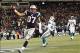 Dec 30, 2012; Foxborough, MA, USA; New England Patriots tight end Rob Gronkowski (87) scores a touchdown against the Miami Dolphins during the second half at Gillette Stadium. Mandatory Credit: Mark L. Baer-USA TODAY Sports