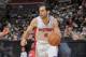 AUBURN HILLS, MI - MARCH 26: Jose Calderon #8 of the Detroit Pistons drives to the basket against the Minnesota Timberwolves during the game on March 26, 2013 at The Palace of Auburn Hills in Auburn Hills, Michigan. NOTE TO USER: User expressly acknowledg