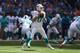 INDIANAPOLIS, IN - SEPTEMBER 15: Ryan Tannehill #17 of the Miami Dolphins throws a pass during the NFL game against the Indianapolis Colts at Lucas Oil Stadium on September 15, 2013 in Indianapolis, Indiana. (Photo by Andy Lyons/Getty Images)