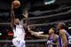 Feb 13, 2013; Dallas, TX, USA; Dallas Mavericks small forward Jae Crowder (9) makes a layup shot over Sacramento Kings power forward James Johnson (52) and small forward Travis Outlaw (25) during the first half at the American Airlines Center. Mandatory C