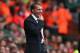 LIVERPOOL, ENGLAND - SEPTEMBER 21: Liverpool manager Brendan Rodgers shows his dejection during the Barclays Premier League match between Liverpool and Southampton at Anfield on September 21, 2013 in Liverpool, England. (Photo by Clive Brunskill/Getty I
