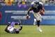 Sep 15, 2013; Chicago, IL, USA; Chicago Bears running back Matt Forte (22) runs past Minnesota Vikings cornerback Chris Cook (20) during the second half at Soldier Field. Chicago won 31-30. Mandatory Credit: Dennis Wierzbicki-USA TODAY Sports