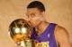 ORLANDO, FL - JUNE 14: Andrew Bynum #17 of the Los Angeles Lakers poses for a portrait after defeating the Orlando Magic in Game Five of the 2009 NBA Finals at Amway Arena on June 14, 2009 in Orlando, Florida. The Los Angeles Lakers defeated the Orlando