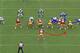 Morgan (15), would block the safety, allowing a double-team on the inside.