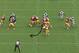Reed sells run by blocking the defensive end, while Griffin fakes to Morris.