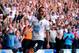 LONDON, ENGLAND - AUGUST 25: Roberto Soldado of Spurs celebrates after scoring the opening goal from the penalty spot during the Barclays Premier League match between Tottenham Hotspur and Swansea City at White Hart Lane on August 25, 2013 in London, Eng