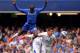 LONDON, ENGLAND - MAY 19: Demba Ba of Chelsea rises above Philip Jagielka of Everton to win the ball during the Barclays Premier League match between Chelsea and Everton at Stamford Bridge on May 19, 2013 in London, England. (Photo by Mike Hewitt/Getty