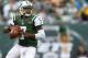 EAST RUTHERFORD, NJ - SEPTEMBER 22: Quarterback Geno Smith #7 of the New York Jets looks to pass against the Buffalo Bills during a game at MetLife Stadium on September 22, 2013 in East Rutherford, New Jersey. The Jets defeated the Bills 27-20. (Photo by