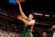 MIAMI, FL - APRIL 23: Ersan Ilyasova #7 of the Milwaukee Bucks shoots a layup against the Miami Heat in Game Two of the Eastern Conference Quarterfinals during the 2013 NBA Playoffs on April 23, 2013 at American Airlines Arena in Miami, Florida. NOTE TO U
