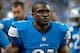 Sep 8, 2013; Detroit, MI, USA; Detroit Lions running back Reggie Bush (21) during the first quarter against the Minnesota Vikings at Ford Field. Mandatory Credit: Tim Fuller-USA TODAY Sports