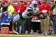 KANSAS CITY, MO - SEPTEMBER 15: Dez Bryant #88 of the Dallas Cowboys makes a leaping downfield catch within the ten yard line past Brandon Flowers #24 of the Kansas City Chiefs in the first quarter on September 15, 2013 at Arrowhead Stadium in Kansas City