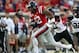 Sep 7, 2013; Oxford, MS, USA; Mississippi Rebels wide receiver Donte Moncrief (12) catches the ball and carries it in for a touchdown during the first half against the Southeast Missouri State Redhawks at Vaught-Hemingway Stadium. Mandatory Credit: Spruce