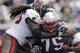 Vince Wilfork (75) could use a little more help from the younger Patriots defensive linemen.
