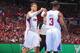 LOS ANGELES, CA - APRIL 22: Blake Griffin #32 and Chris Paul #3 of the Los Angeles Clippers celebrate against the Memphis Grizzlies at Staples Center in Game Two of the Western Conference Quarterfinals during the 2013 NBA Playoffs on April 22, 2013 in Los
