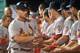 CINCINNATI, OH - JUNE 9: Matt Holliday #7 of the St. Louis Cardinals celebrates his tenth inning grand slam home run against the Cincinnati Reds with teammates in the dugout at Great American Ball Park on June 9, 2013 in Cincinnati, Ohio. St. Louis defea