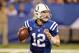 Dec 9 2012, Indianapolis, USA; Indianapolis Colts quarterback Andrew Luck (12) throws a pass against the Tennessee Titans at Lucas Oil Stadium. Indianapolis defeated Tennessee 27-23. Mandatory Credit: Brian Spurlock-USA TODAY Sports