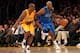 LOS ANGELES, CA - JANUARY 16: Lamar Odom #7 of the Dallas Mavericks drives down the court against Kobe Bryant #24 of the Los Angeles Lakers at Staples Center on January 16, 2012 in Los Angeles, California. The Lakers won 73-70. NOTE TO USER: User express