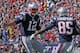 FOXBORO, MA - SEPTEMBER 22: Tom Brady #12 of the New England Patriots and Kenbrell Thompkins #85 celebrate a touchdown during the first quarter in a game with the Tampa Bay Buccaneers at Gillette Stadium on September 22, 2013 in Foxboro, Massachusetts. (