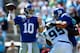 CHARLOTTE, NC - SEPTEMBER 22: Eli Manning #10 of the New York Giants during their game at Bank of America Stadium on September 22, 2013 in Charlotte, North Carolina. (Photo by Streeter Lecka/Getty Images)