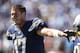 NASHVILLE, TN - SEPTEMBER 22: Philip Rivers #17 of the San Diego Chargers points out something to the officials during a game against the Tennessee Titans at LP Field on September 22, 2013 in Nashville, Tennessee. The Titans defeated the Chargers 20-17.