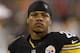 Aug 29, 2013; Charlotte, NC, USA; Pittsburgh Steelers running back Le'Veon Bell (26) stands on the sidelines during the game against the Carolina Panthers at Bank of America Stadium. The Panthers defeated the Steelers 25-10. Mandatory Credit: Jeremy Breva