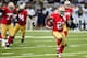 ST. LOUIS, MO - SEPTEMBER 26: Frank Gore #21 of the San Francisco 49ers runs for a touchdown against the St. Louis Rams at the Edward Jones Dome on September 26, 2013 in St. Louis, Missouri. (Photo by Michael Thomas/Getty Images)