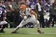 Sep 22, 2013; Minneapolis, MN, USA; Cleveland Browns tight end Jordan Cameron (84) catches a pass during the fourth quarter against the Cleveland Browns at Mall of America Field at H.H.H. Metrodome. The Browns defeated the Vikings 31-27. Mandatory Credit: