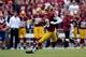 LANDOVER, MD - SEPTEMBER 22: Robert Griffin III #10 of the Washington Redskins scrambles before fumbling the ball in the fourth quarter during a game Detroit Lions at FedExField on September 22, 2013 in Landover, Maryland. (Photo by Patrick McDermott/Ge