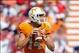 Sep 28, 2013; Knoxville, TN, USA; Tennessee Volunteers quarterback Justin Worley (14) drops back to pass the ball against the South Alabama Jaguars during the second half at Neyland Stadium. Tennessee won 31 to 24. Mandatory Credit: Randy Sartin-USA TODAY