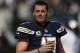 Sep 15, 2013; Philadelphia, PA, USA; San Diego Chargers quarterback Philip Rivers (17) along the sidelines prior to playing the Philadelphia Eagles at Lincoln Financial Field. The Chargers defeated the Eagles 33-30. Mandatory Credit: Howard Smith-USA TODA