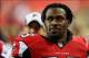 Aug 29, 2013; Atlanta, GA, USA; Atlanta Falcons running back Steven Jackson (39) runs off the field before the game against the Jacksonville Jaguars at the Georgia Dome. Mandatory Credit: Daniel Shirey-USA TODAY Sports