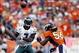 Sep 29, 2013; Denver, CO, USA; Philadelphia Eagles quarterback Michael Vick (7) passes the ball during the second half against the Denver Broncos at Sports Authority Field at Mile High. Mandatory Credit: Chris Humphreys-USA TODAY Sports