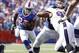 Sep 29, 2013; Orchard Park, NY, USA; Buffalo Bills running back Fred Jackson (22) runs with the ball against the Baltimore Ravens during the first half at Ralph Wilson Stadium. The Bills won 23-20. Mandatory Credit: Kevin Hoffman-USA TODAY Sports