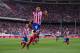 MADRID, SPAIN - SEPTEMBER 24: Diego Costa of Atletico de Madrid celebrates after scoring his 2nd goal during the La Liga match between Atletico de Madrid and Osasuna at Vicente Calderon Stadium on September 24, 2013 in Madrid, Spain. (Photo by Denis Doy