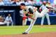ATLANTA, GA - SEPTEMBER 29: Craig Kimbrel #46 of the Atlanta Braves pitches in the ninth inning against the Philadelphia Phillies at Turner Field on September 29, 2013 in Atlanta, Georgia. The Braves won 12-5. (Photo by Daniel Shirey/Getty Images)