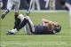 Sep 29, 2013; Houston, TX, USA; Houston Texans quarterback Matt Schaub (8) reacts after throwing an interception during the fourth quarter against the Seattle Seahawks at Reliant Stadium. Mandatory Credit: Troy Taormina-USA TODAY Sports