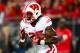 Sep 28, 2013; Columbus, OH, USA; Wisconsin Badgers running back Melvin Gordon (25) during the first quarter against the Ohio State Buckeyes at Ohio Stadium. Mandatory Credit: Andrew Weber-USA TODAY Sports