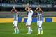 VERONA, ITALY - SEPTEMBER 25: Juventus players applaud fans after the Serie A match between AC Chievo Verona and Juventus at Stadio Marc'Antonio Bentegodi on September 25, 2013 in Verona, Italy. (Photo by Dino Panato/Getty Images)