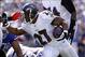 The Ravens ran only twice in the second half, with both carries belonging to Ray Rice, even though the Bills defense has proven vulnerable to the run.