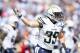SAN DIEGO, CA - SEPTEMBER 29: Running back Danny Woodhead #39 of the San Diego Chargers celebrates a touchdown against the Dallas Cowboys in the first half at Qualcomm Stadium on September 29, 2013 in San Diego, California. (Photo by Jeff Gross/Getty Im