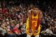 CLEVELAND, OH - FEBRUARY 2: Kyrie Irving #2 of the Cleveland Cavaliers looks on during a break in play against the Oklahoma City Thunder at The Quicken Loans Arena on February 2, 2013 in Cleveland, Ohio. NOTE TO USER: User expressly acknowledges and agre